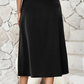 Andrea A-Line Satin Midi Skirt