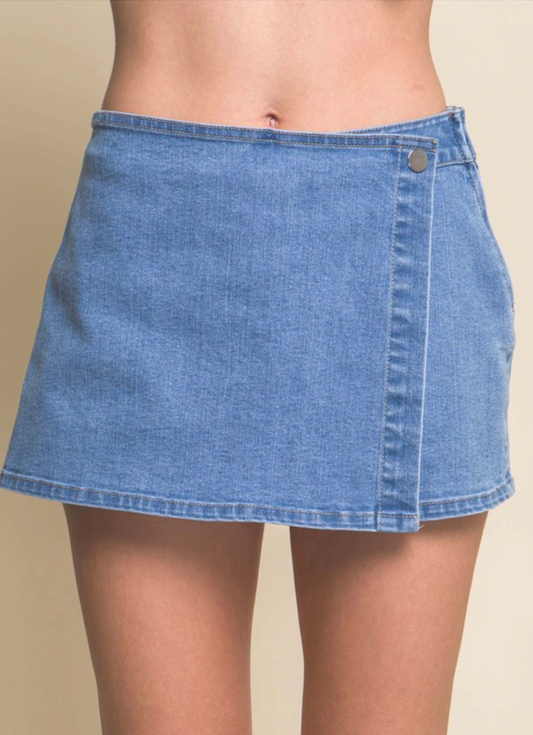 Denim Skort