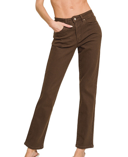 Mid-Rise Straight Leg Denim (2 colors available)