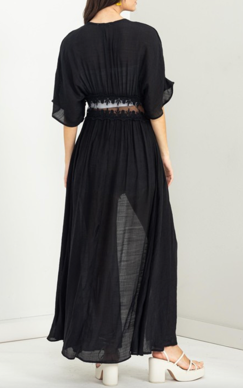 Summer Duster - Black (MEDIUM)