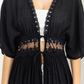 Summer Duster - Black (MEDIUM)