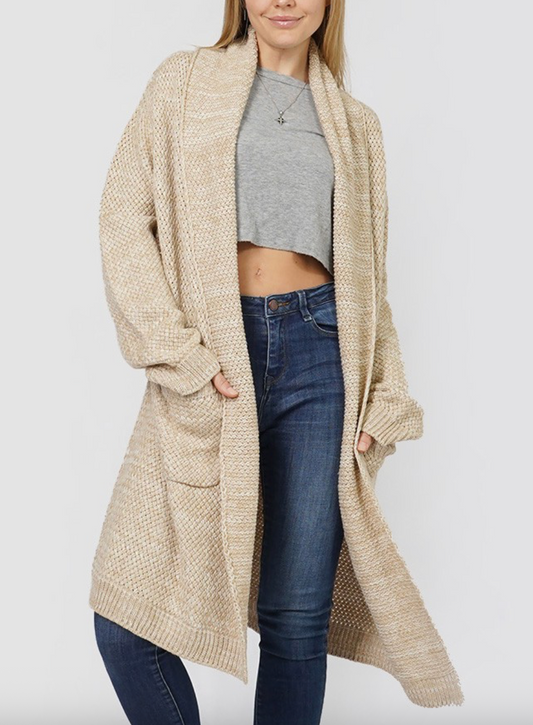 Fireside Cardigan - Iced Latte