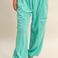 Cute Waist Joggers - Turquoise