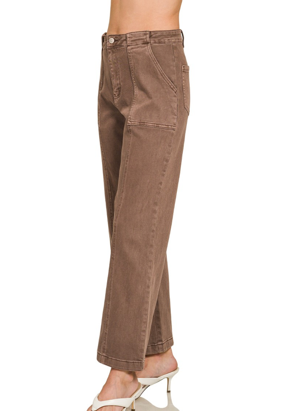 High Rise Utility Jeans (2 colors available)