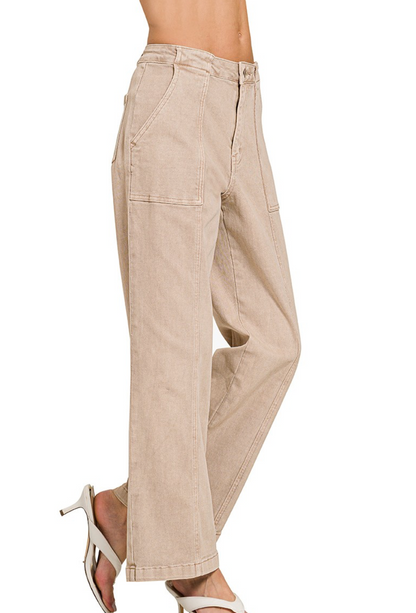 High Rise Utility Jeans (2 colors available)