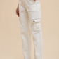 White Cargo Jeans