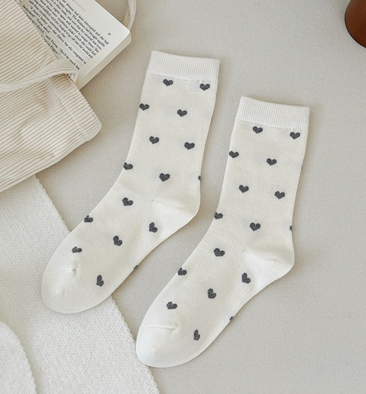 Heart Crew Socks (2 colors available)