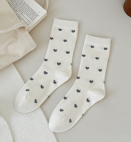 Heart Crew Socks (2 colors available)