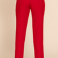 Office Pant With Belt - Red